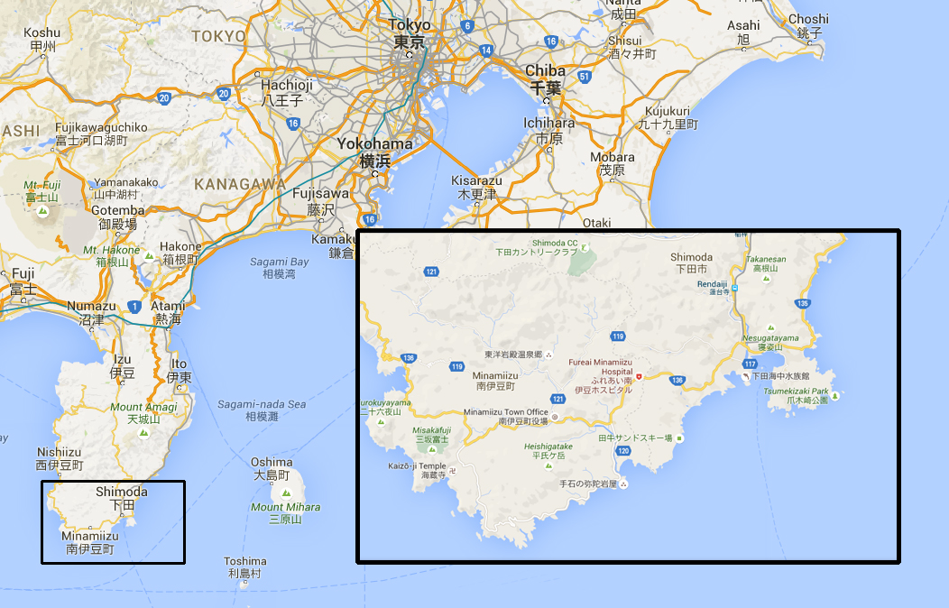 map shimoda